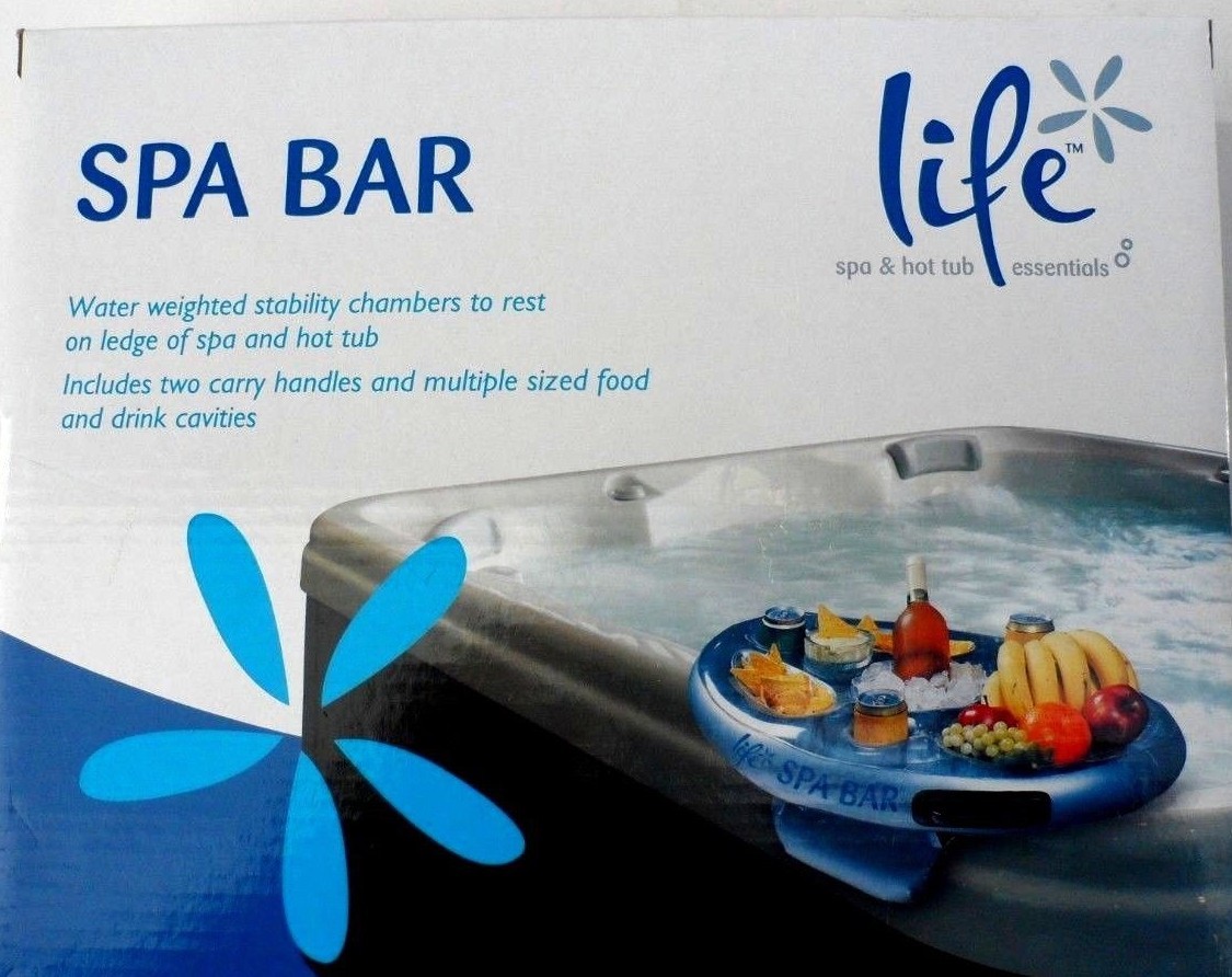 LIFE SPA HOT TUB INFLATABLE FLOATING / SIDE MOUNT DRINKS BAR LLB100