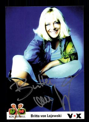 Britta von Lojewski VOX Autogrammkarte Original Signiert # BC 87703