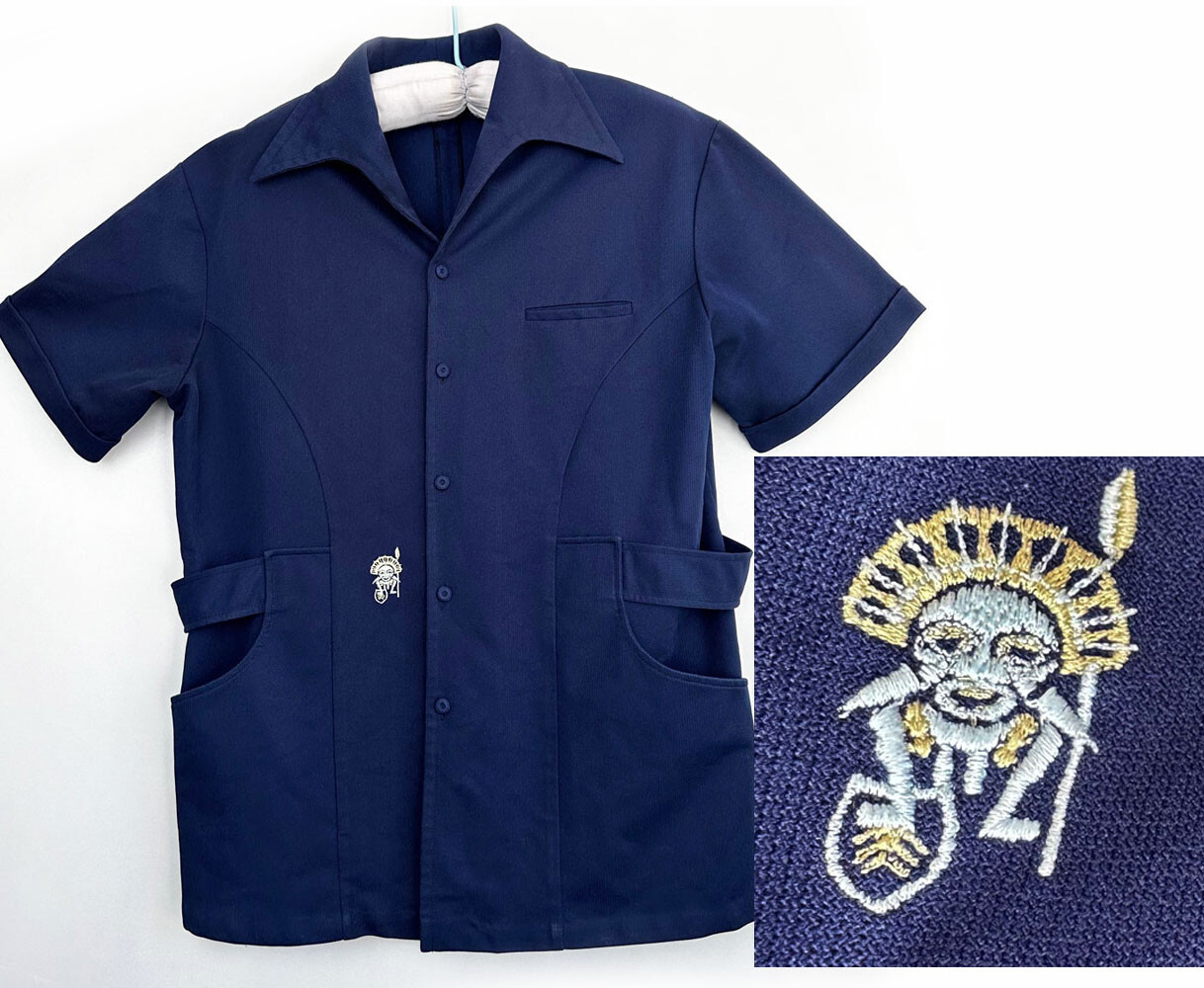 Vintage Blue Hawaii Tiki Men's Shirt (XL)