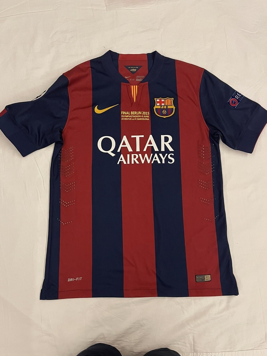 Xavi Hernandez Champions League Final 2015 Barcelona Home Jersey