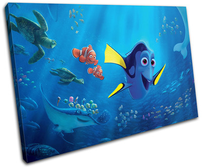 Findet Dorie Nemo Filmgrößen EINZELNE LEINWAND WANDBILD Bild Druck