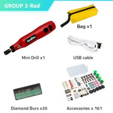 USB Cordless Drill Rotary Tool Woodworking Engraving Pen DIY For Jewelry Metal