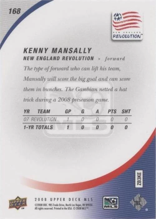 2008 Upper Deck MLS Kenny Mansally #168