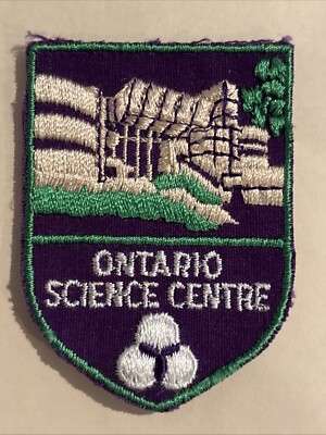 Vintage Voyageur Ontario Science Centre Sew On Patch  2.75'' x 2'' - Never Used