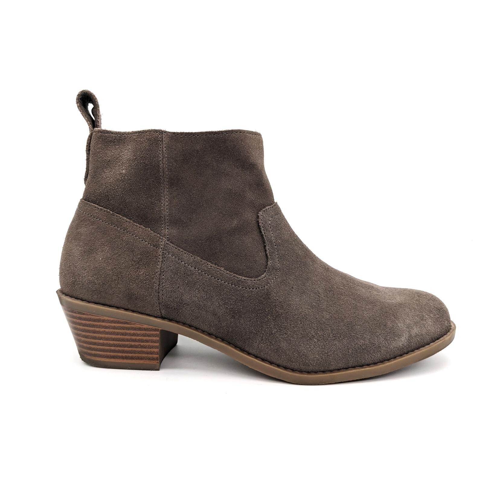 Vionic Vera Gray Suede Side Zip Ankle Booties Wom… - image 3