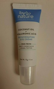 by nature coconut oil hyaluronic acid eye cream