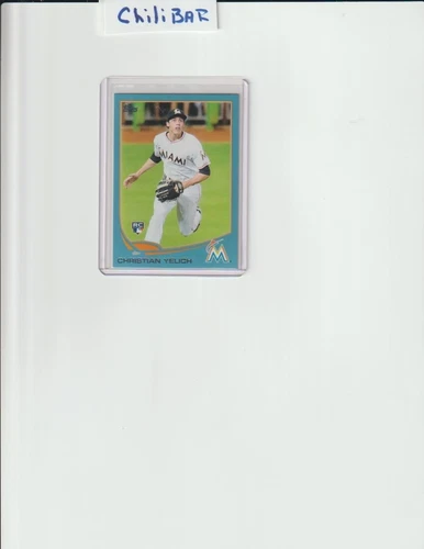 2013 Topps Update #US290 Christian Yelich Walmart Blue Border Rookie Card RC