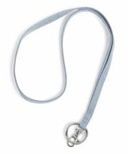 Vera Bradley Lighten Up Wide Lanyard 28512-X01 Key Ring and ID Clip Zen Gray