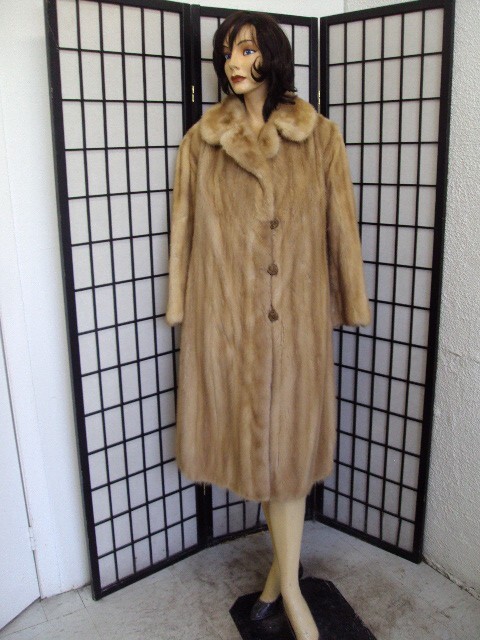 SCRAP ITEM: PASTEL MINK FUR COAT JACKET ARTS & CRAFTS | eBay