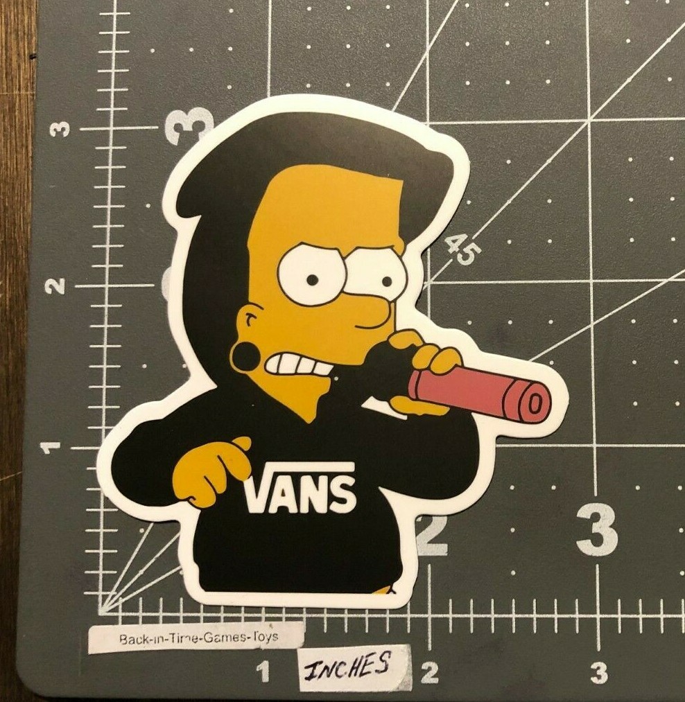 The Simpsons Adult Humor Funny Decal / Sticker Decal Skatebo