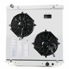 2 Row Radiator+Shroud fan for 1999-2005 Ford ...