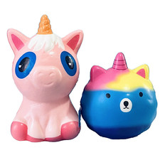 Squishy Toys Unicorn Animals Soft Foam AntiStress Cute Desk Companions Squeeze