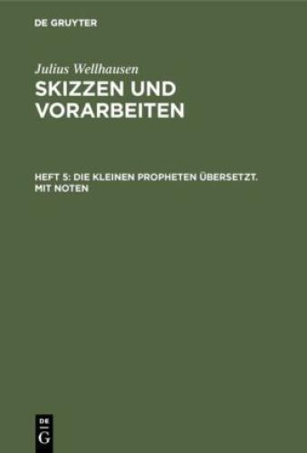 Thumbnail - Die Kleinen Propheten Übersetzt. Mit Noten 6746