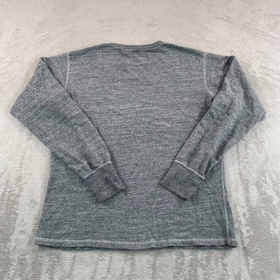 Steven Alan Sudadera Cuello Redondo Hombres XL Gris Jaspeado Diseñador Manga Larga $235 Foto 4 de 4