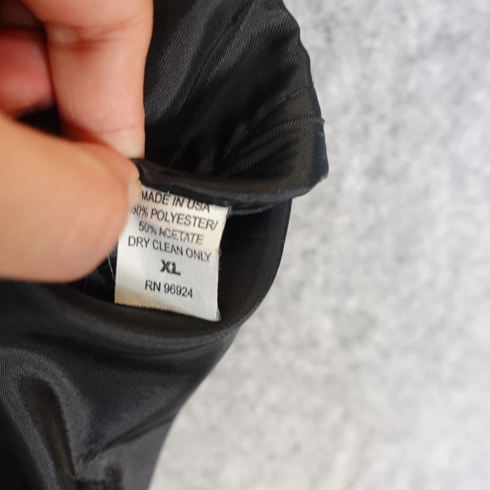 Purple Vest Large Cinch Belt Herringbone Formal Cocktail Event ANDREW FEZZA USA - Image 4 of 4