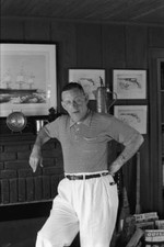 John O'Hara best-selling novelist and author at home in 1961 OLD PHOTO 3