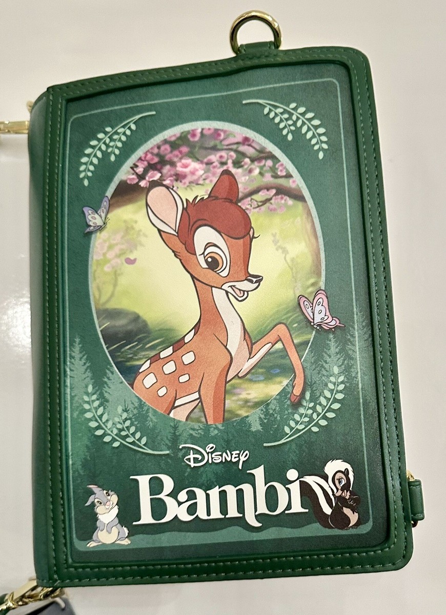 LOUNGEFLY DISNEY CLASSIC BOOKS BAMBI COVERTIBLE CROSS BODY  display picture 1
