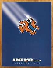 1999 Nirve Vintage Print Ad/Poster Retro 90s Kids Sports Outdoors Wall Pop Art