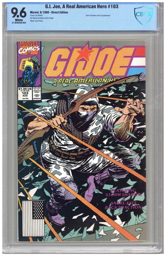 G.I.Joe, A Real American Hero  # 103   CBCS   9.6   NM+  White pgs  8/90   Storm