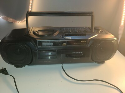 Aiwa CSD-XL202 Portable AM/FM, CD, Cassette Player, BoomBox - CD