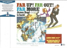 GEORGE LAZENBY SIGNED ON HER MAJESTY'S SECRET SERVICE 8x10 MOVIE PHOTO BECKETT