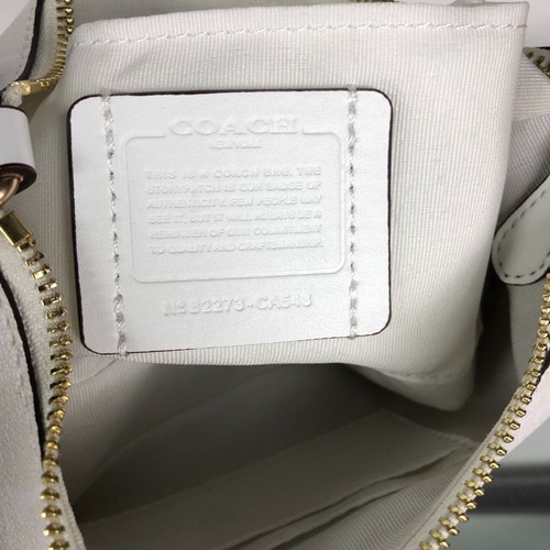 Coach Teri 2-Way Shoulder Bag CA548 Signature Canvas White Women Outlet New - 第 9/9 張圖片