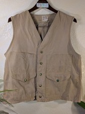 Vintage Filson Distressed Cotton Canvas Hunting Vest Work Wear USA Made Size 40