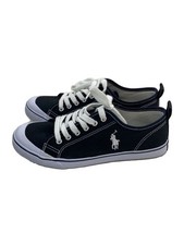 Polo Ralph Lauren Canvas Low Cut Sneakers 23.5cm Black Japan