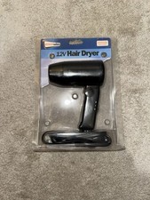 Black Hair Dryer Travel Pack 12v Brand New In Box