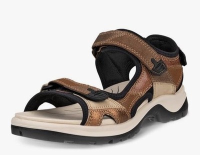 NEW ECCO Women s US Size 12-12.5 M EU 43 Yucatán Sandals 822213 52112 Cashmere