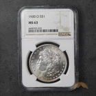 1900-O Morgan Silver Dollar $1 - NGC MS63 - New Orleans