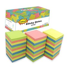 Sticky Notes 3x3, Self-Stick Notes Pads, 100 Sheets/Pad, Assorted Colors 36