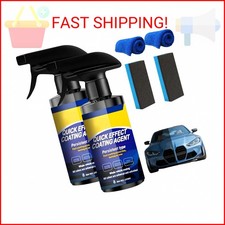 2Pcs Car Nano Coating Spray,Quick Effect Coating Agent for Car, Upgrade Advanced