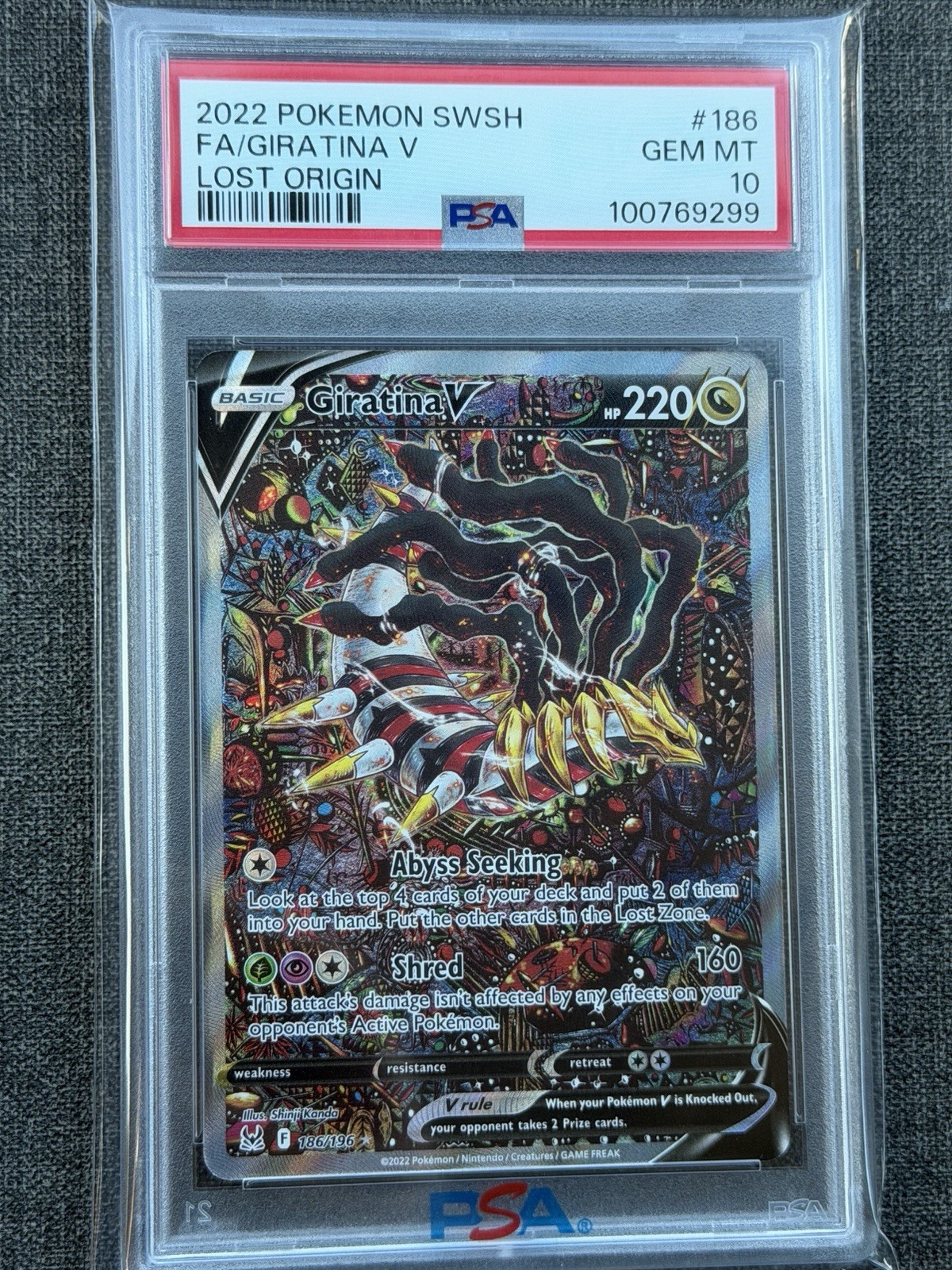 Giratina V Alt Art PSA 10 Lost Origin. Super Clean 🔥