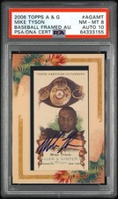 2006 Topps Allen & Ginter Mike Tyson Auto Autograph #AGAMT PSA 8 10