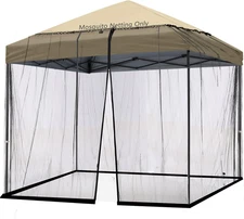10' X 10' Patio Umbrellas Netting Mosquito Netting, Gazebo Canopy Patio Umbrella