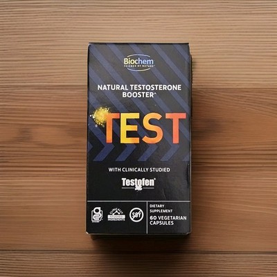 TEST   Natural Testosterone Booster | 60 Vegetarian Capsules | Exp 12/2026