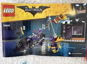 Lego 70902 Batman Movie Catwoman Catcycle Chase DC Batgirl Robin 99% Complete