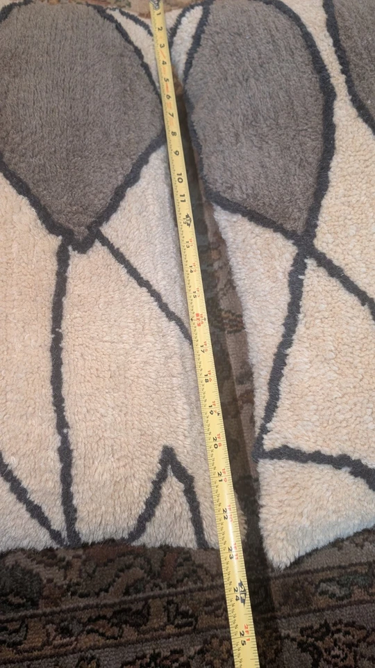 Throw Pillows CC WOOL ABSTRACT CAMEL/BLK/GRYLUMBAR 24 X 14 Large Decorative - Image 4 of 4