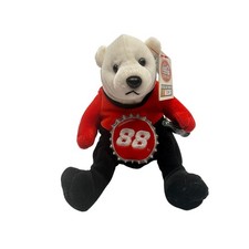 NASCAR Coca-Cola Racing Family Dale Jarrett 88 Polar Bear Plush Team Beans 2002