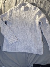 Vince Cream Wool Cashmere Knit Sweater Size M Mock Neck