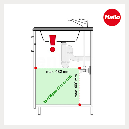 Hailo Abfallsammler 3x 10 Abfalltrennsystem Einbau Mülleimer Abfalleimer 3666131 - Picture 3 of 10