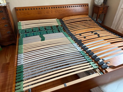 Nur noch bis Freitag"ZACK" Massivholzbett LF 200x190 Kirschbaum lasiert wie Neu! - Bild 7 von 7