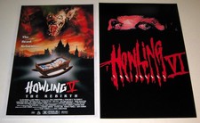 The Howling V&VI, The Rebirth, Freaks - 2 pósters 19"x13" película de culto hombres lobo