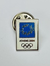 ATHENS 2004 Olympic Pin Badge — Official Logo Olympia Collectible, Used Souvenir