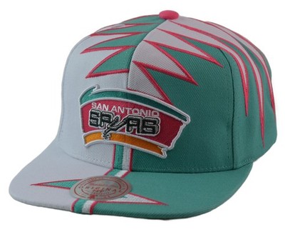 San Antonio Spurs NBA Shockwave Men's Snapback Hat by Mitchell & Ness