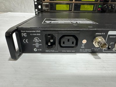 Shure UR4D Dual Diversity Wireless Mic Receiver L3 Band Freq 638
