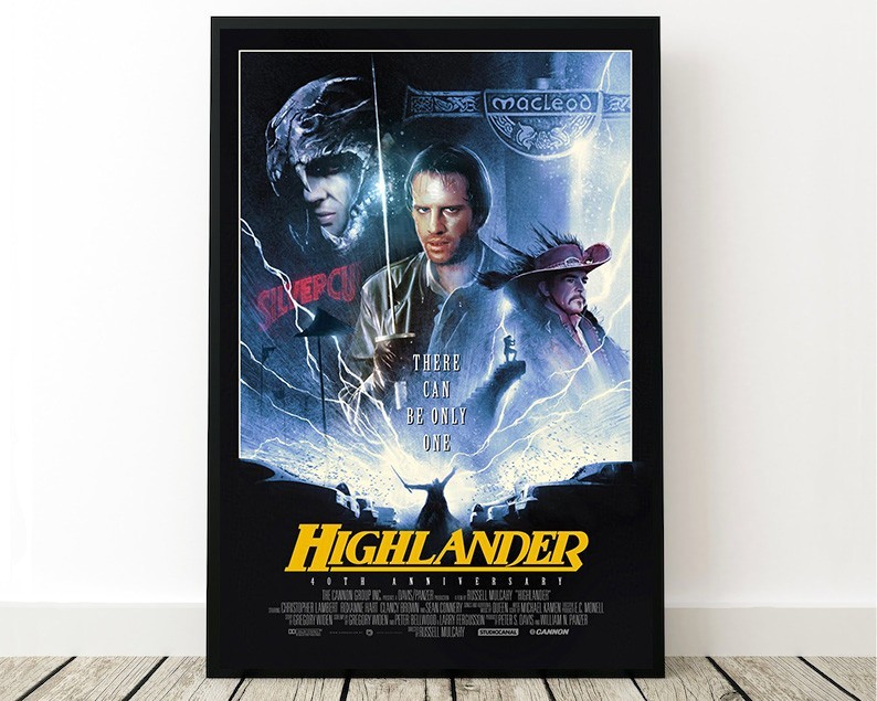 Highlander 40th Anniversary Movie Poster - Collector Art Print | eBay