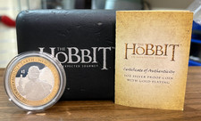 Rare The Hobbit an Unexpected Journey 2012 $1 1oz Fine  Silver Proof Coin SU978
