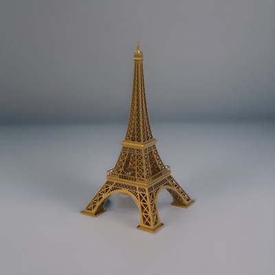 Eiffel Tower - 3D Model 12 Inches - Gold